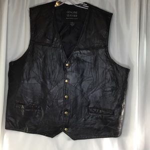 Navarre Company leather vest Sz 3xl